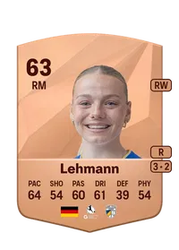 Hannah Lehmann FUT Crédit