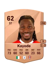 Joshua Kayode Achat Credit FC 25