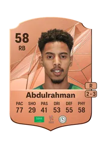 Mohammed Abdulrahman FUT Crédit