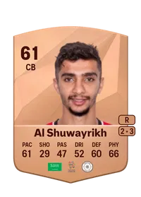 Mohammed Al Shuwayrikh Acheter Credit FC25