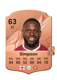 Tyreece Simpson Credits FC 25
