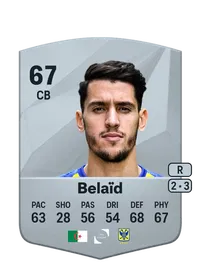 Zineddine Belaïd Crediti FC 25
